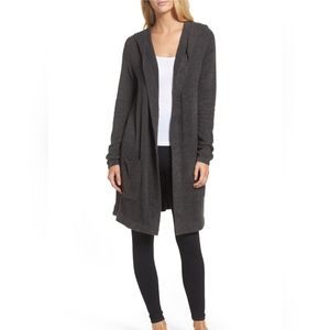 Barefoot Dreams Cozylite Chic Relaxed Hooded Long Cardi